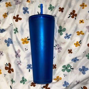 NEW Dark blue clear Starbucks cup